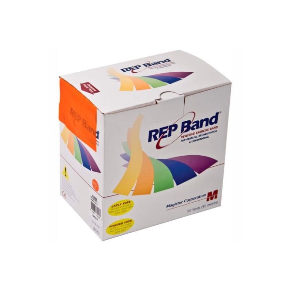 REP Band Latex Free Exercise Band, Orange, 50 Yard Roll/Box